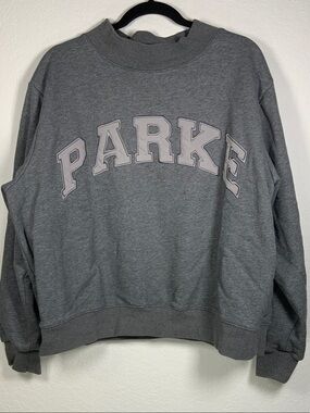 Parke RARE Dark Grey on Grey Women's Crewneck Sweatshirt